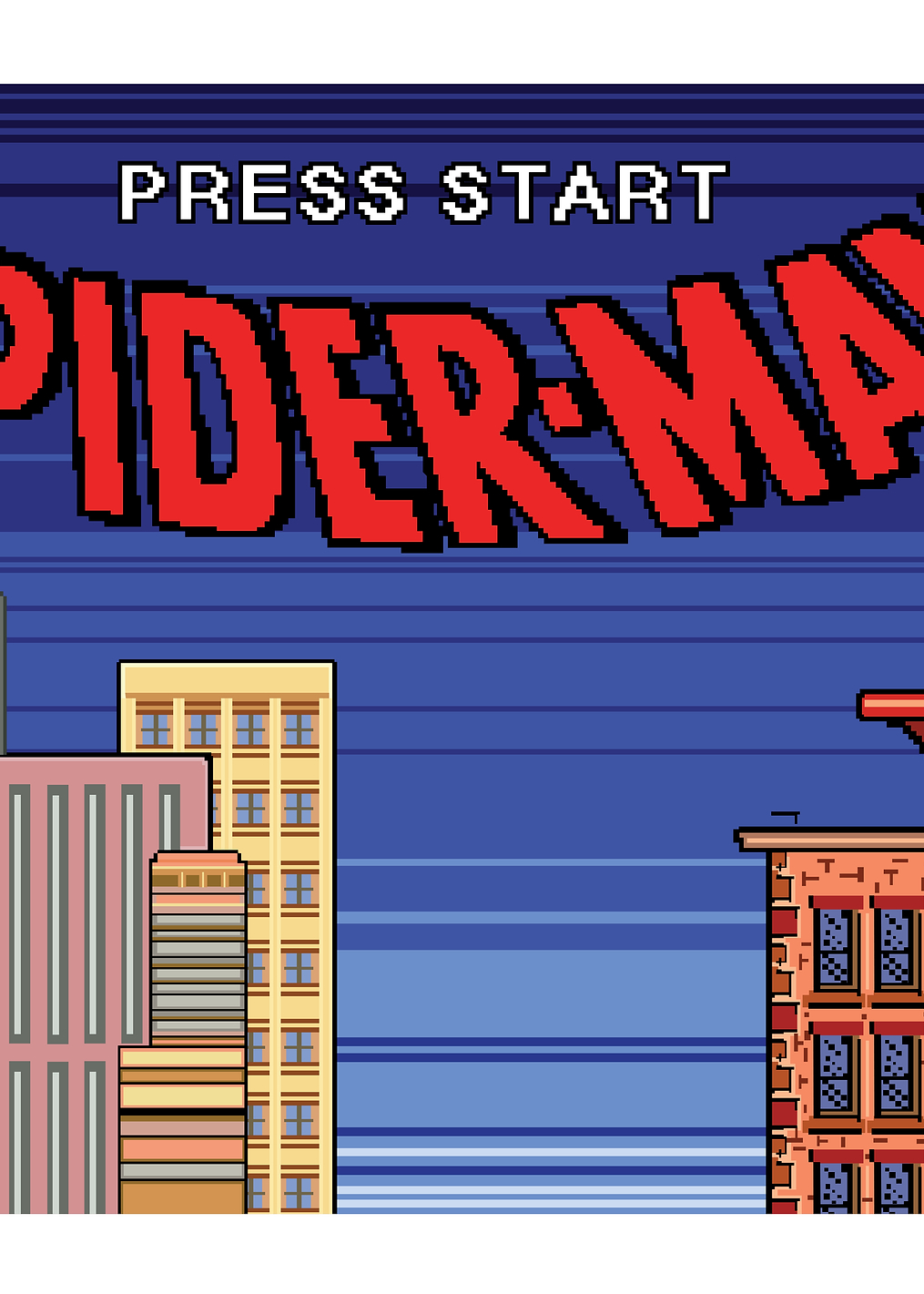 Press Start Spider-Man: постер из коллекции Marvel