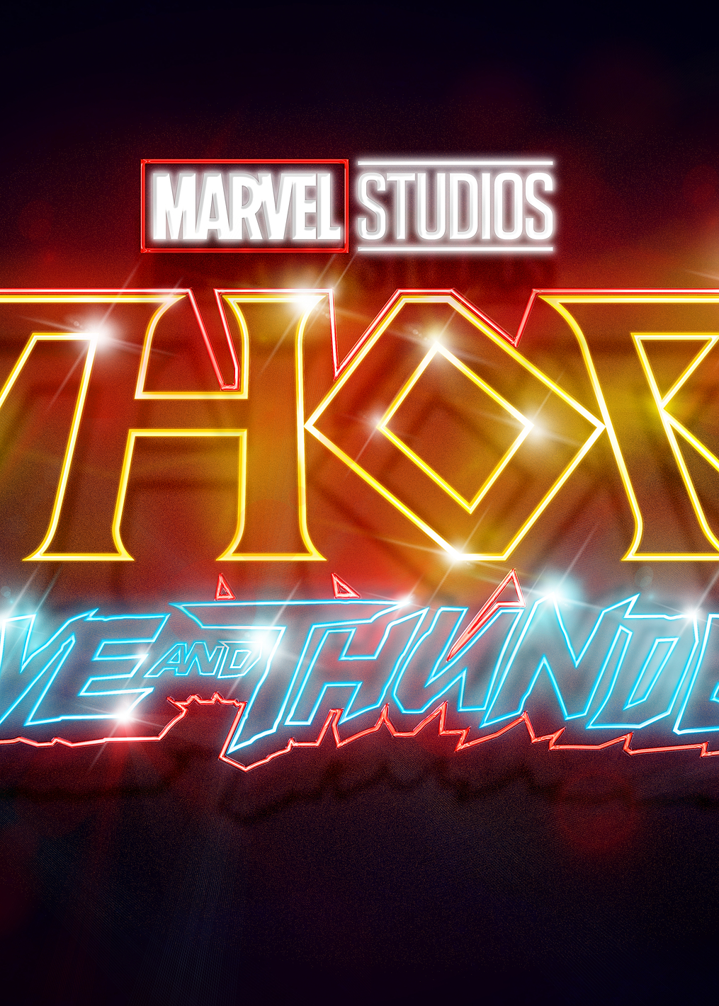 Thor Love and Thunder Neon: постер из коллекции Marvel