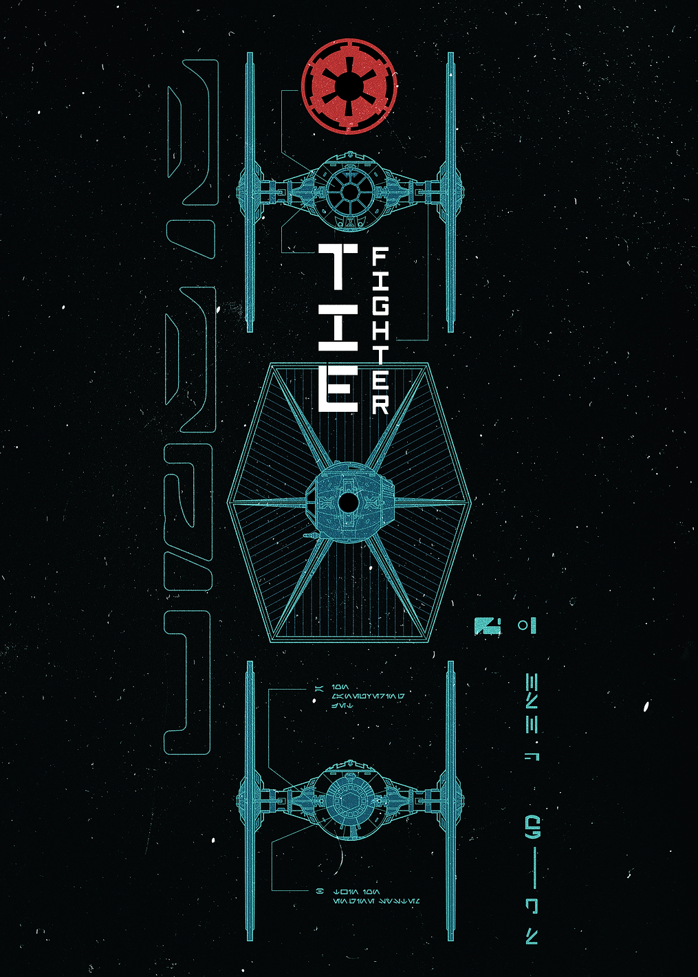 Tie Fighter: постер из коллекции Star Wars