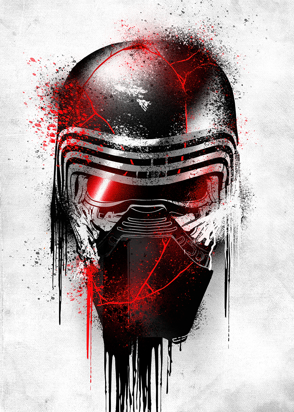 Kylo Ren Graffitti Helmet: постер из коллекции Star Wars