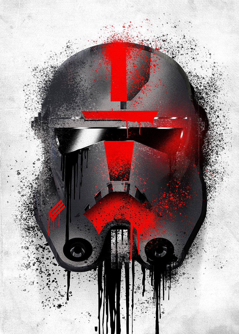 Hunter Graffitti Helmet: постер из коллекции Star Wars