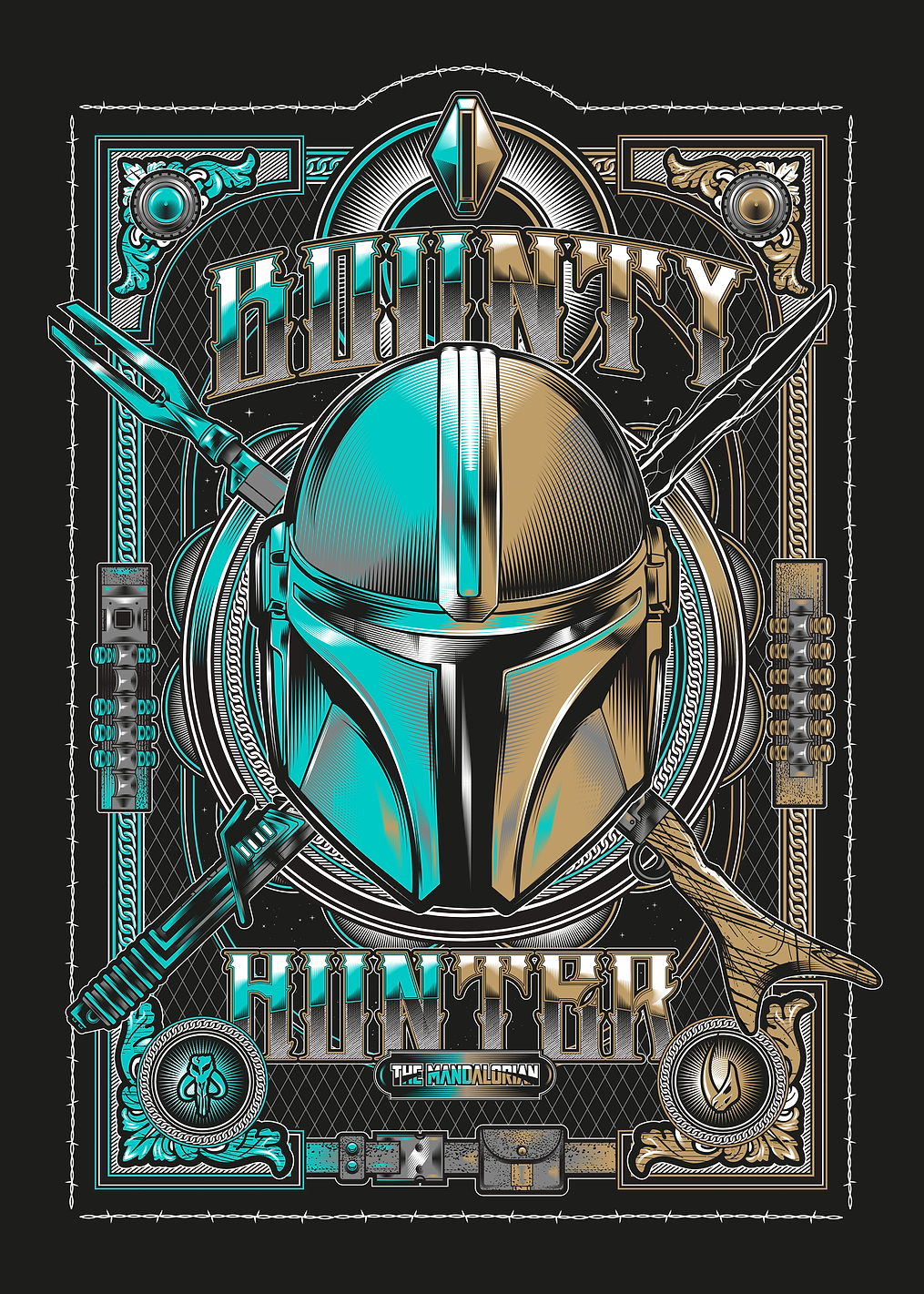Mandalorian Badge: постер из коллекции Star Wars
