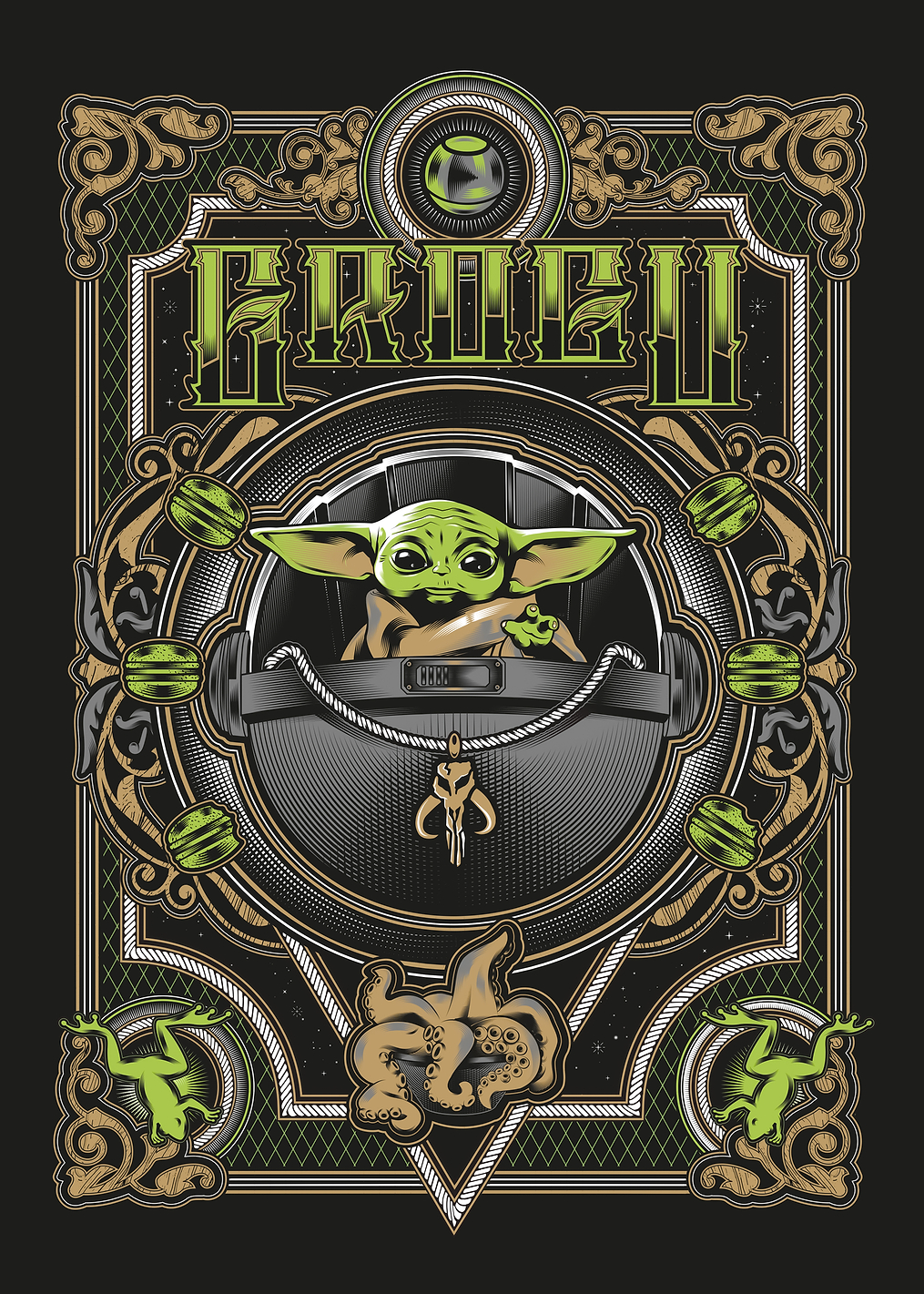 Grogu Badge: постер из коллекции Star Wars