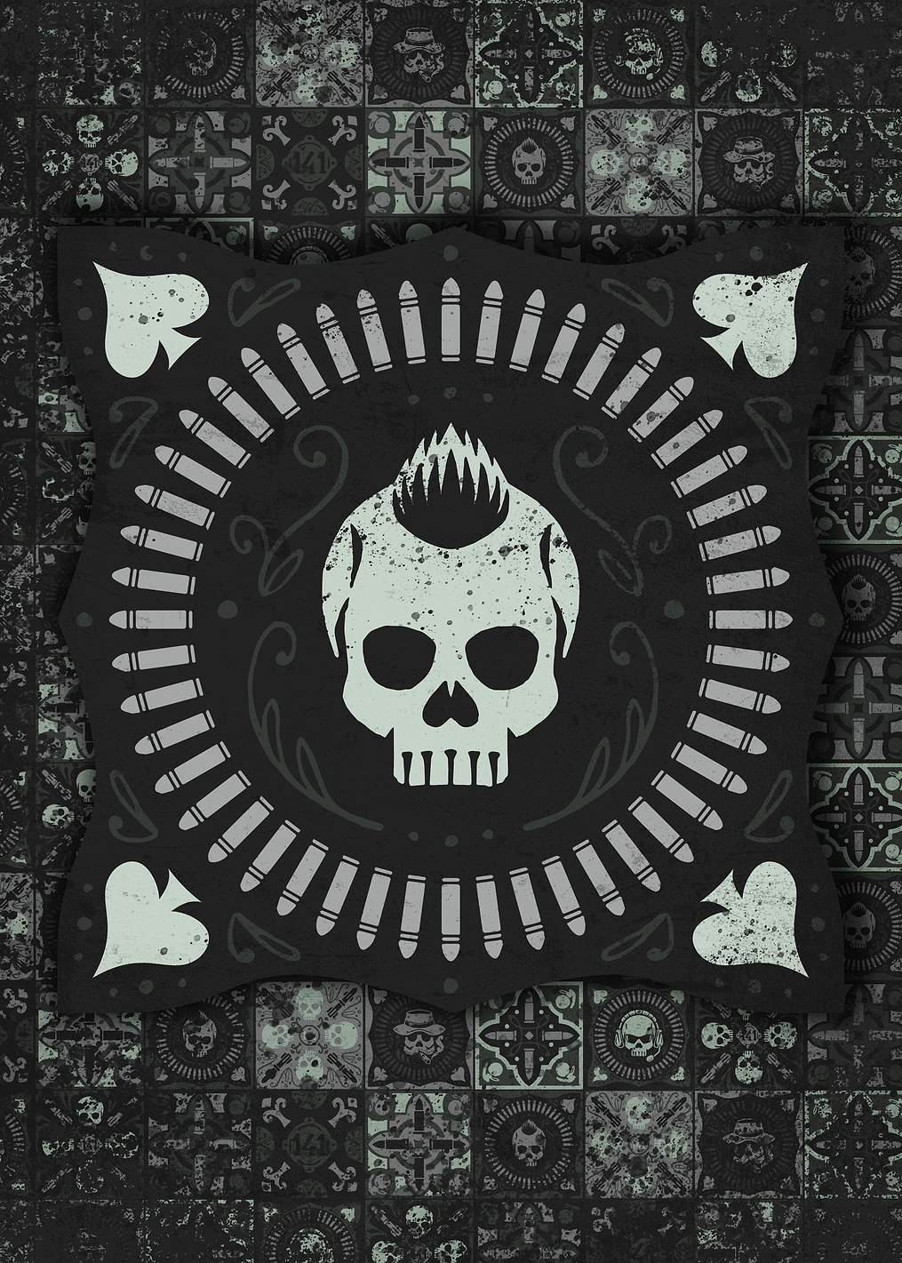 Mohawk mosaic tile: постер из коллекции Call of Duty