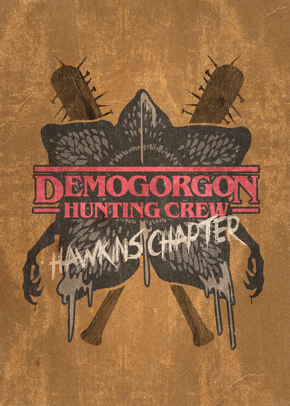 Demogorgon Hunting Crew: постер из коллекции Stranger Things Series