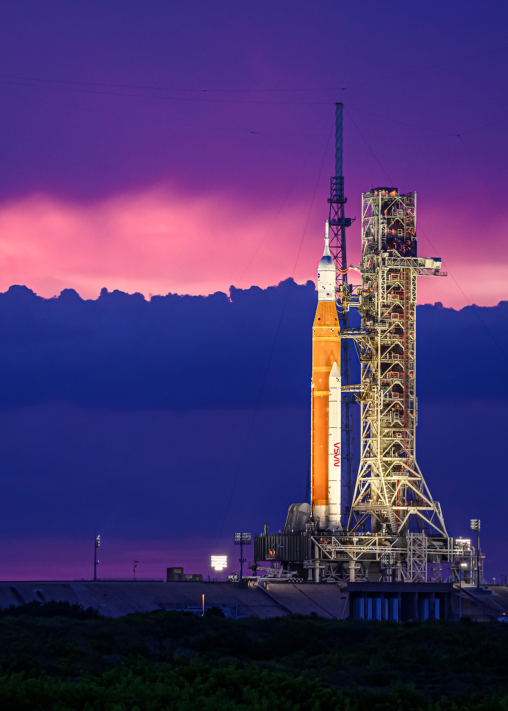 Sunset at Space Center: постер из коллекции Inspired by NASA