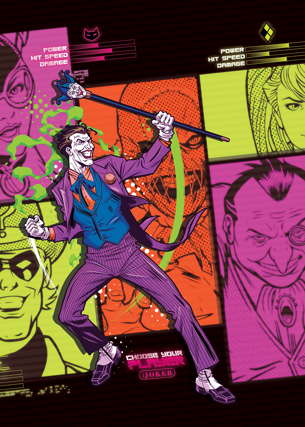Choose your villain: постер из коллекции DC Comics