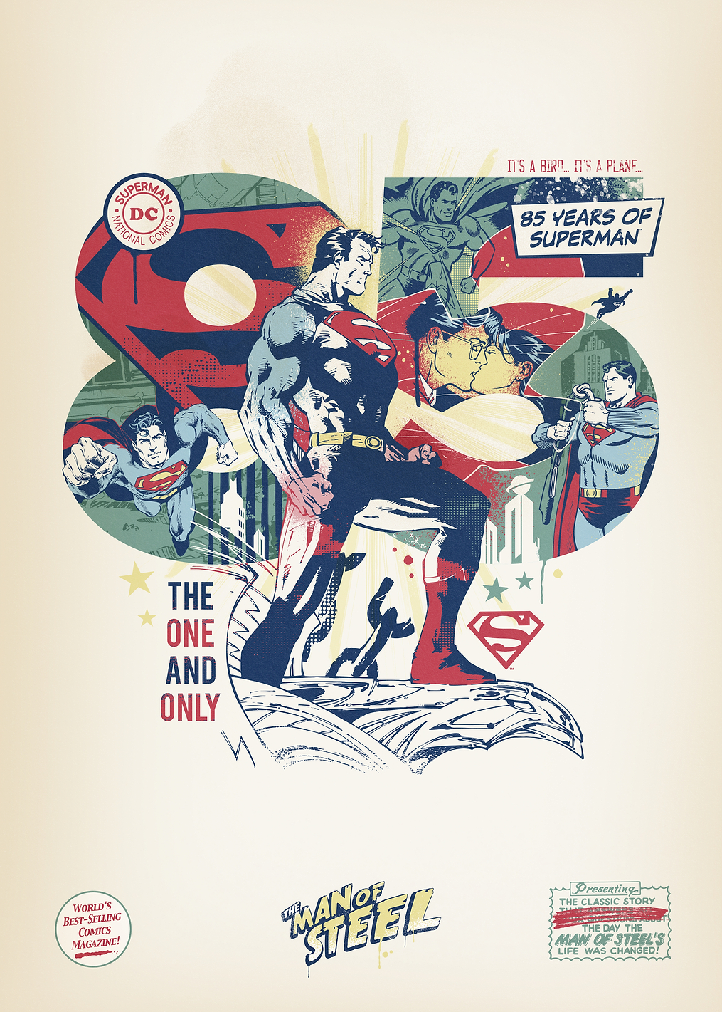 85 years of Superman: постер из коллекции DC Comics