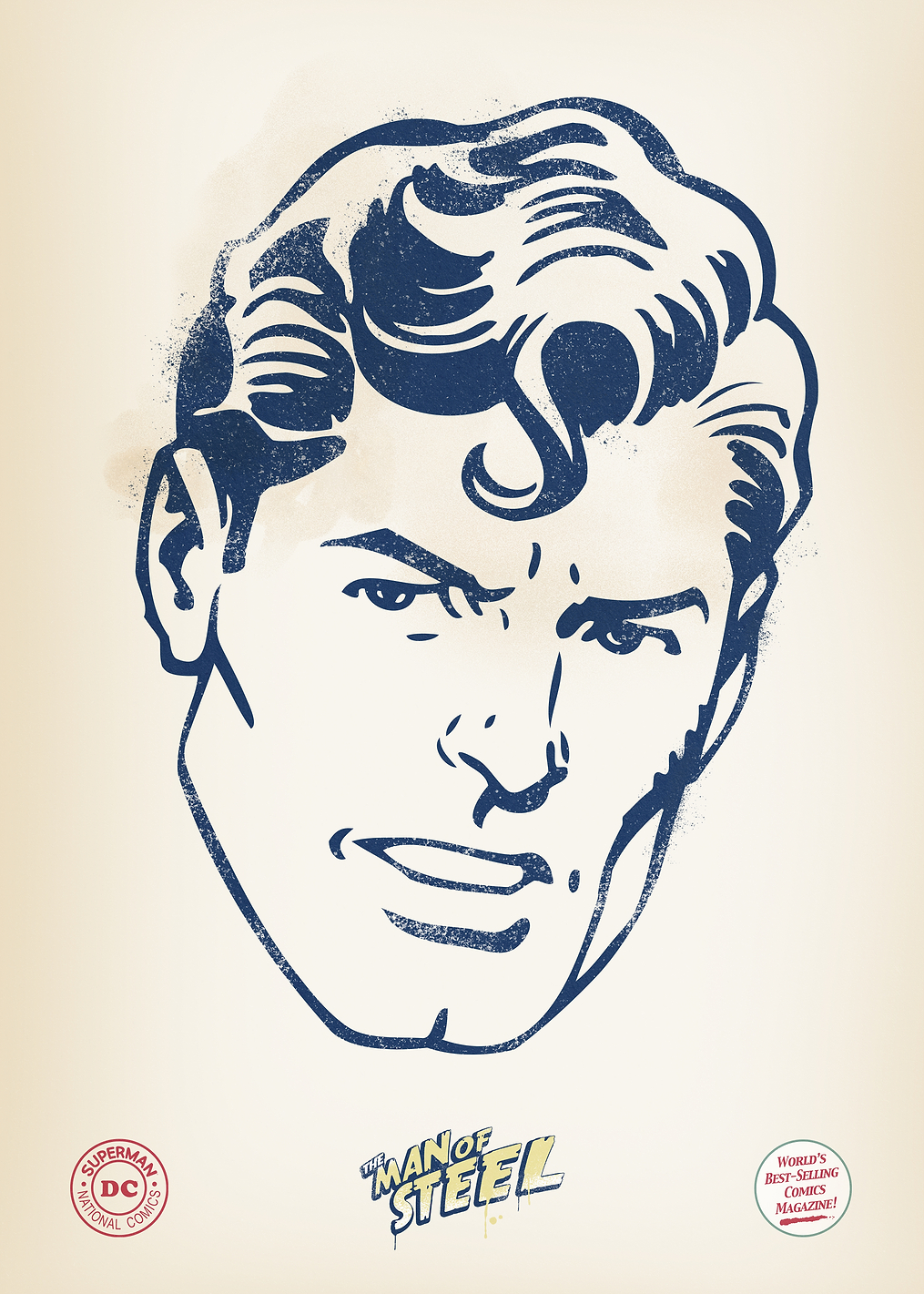 The Face of Steel: постер из коллекции DC Comics