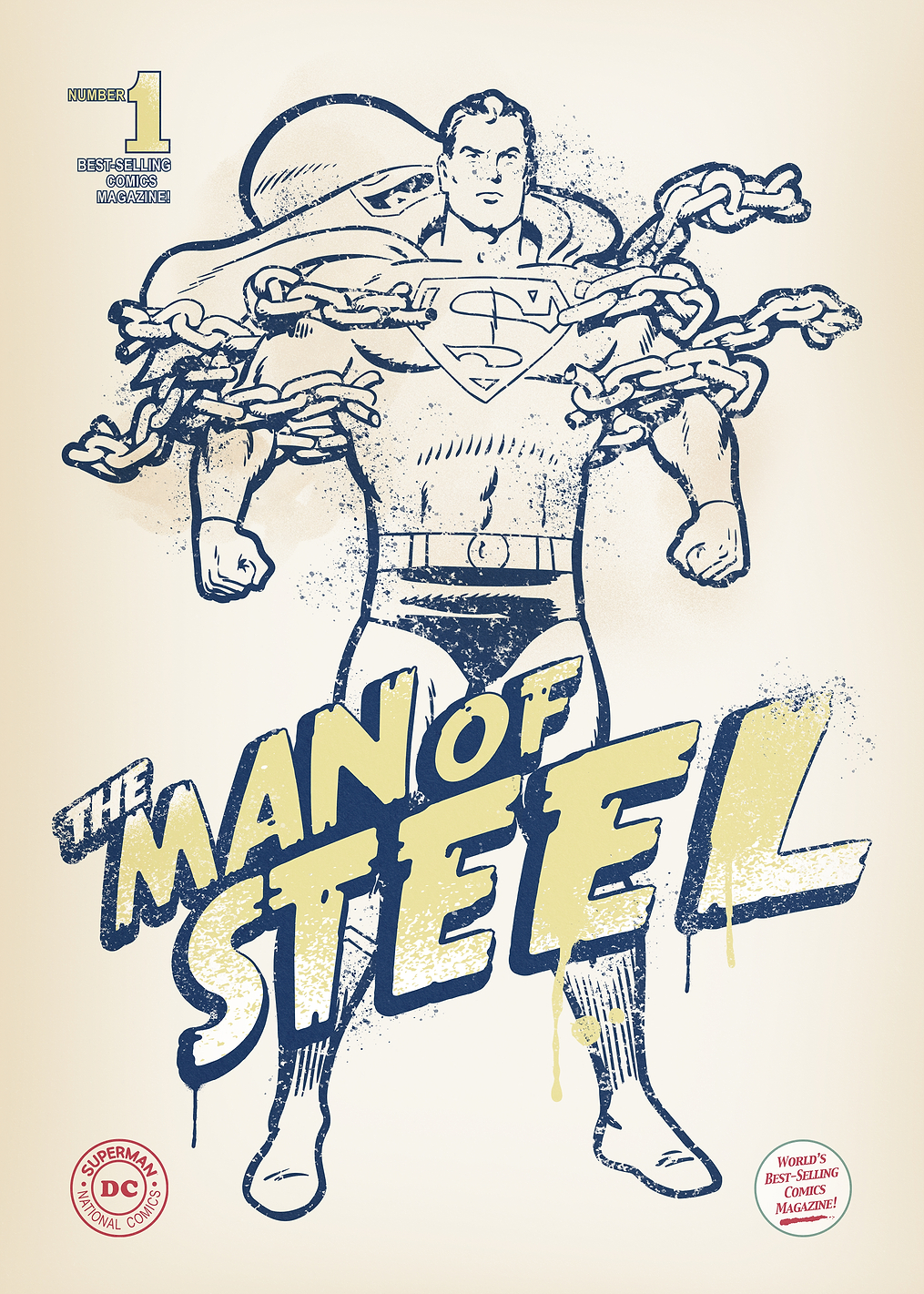 Man of Steel anniversary: постер из коллекции DC Comics