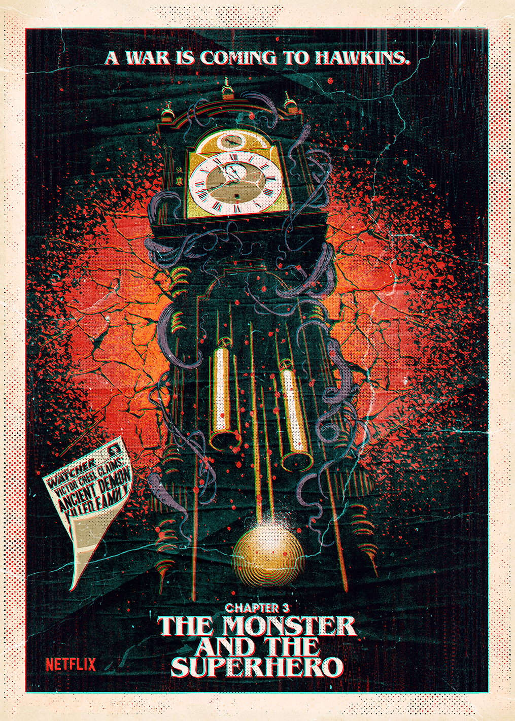Vecna's Clock: Hawkins' War Begins: постер из коллекции Stranger Things Series