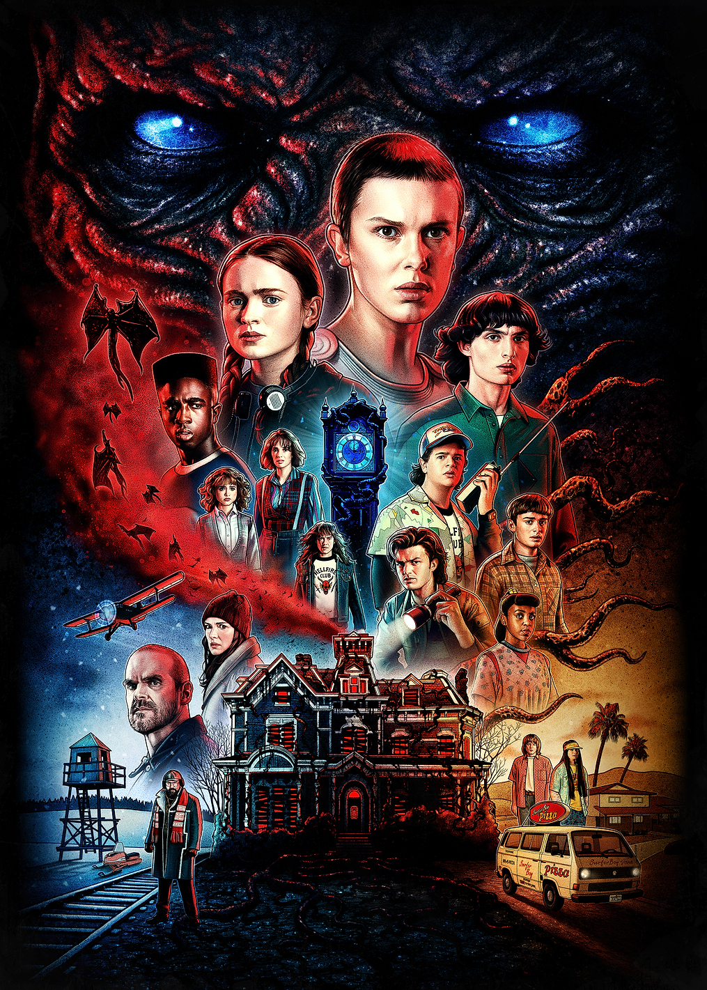 Season 4 Key Poster: постер из коллекции Stranger Things Series