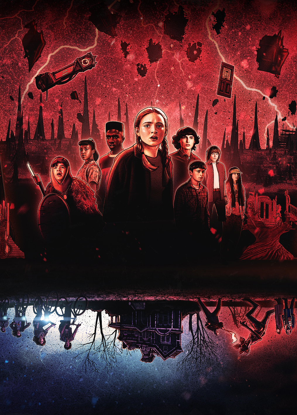 Horizontal Characters: постер из коллекции Stranger Things Series