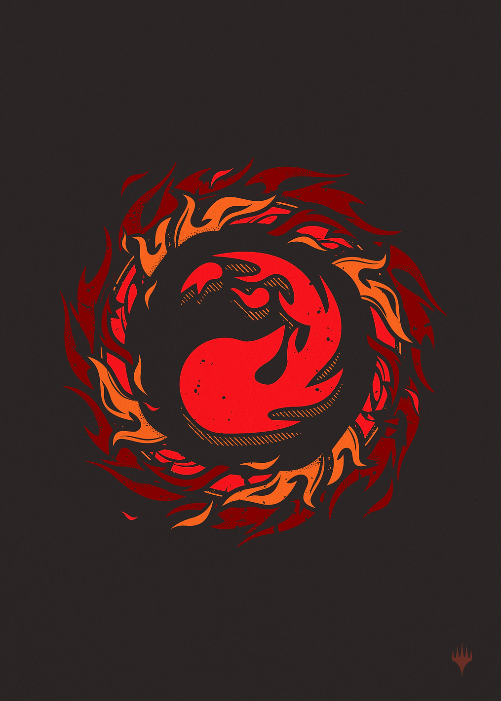 Mountain Symbol: постер из коллекции Magic: The Gathering
