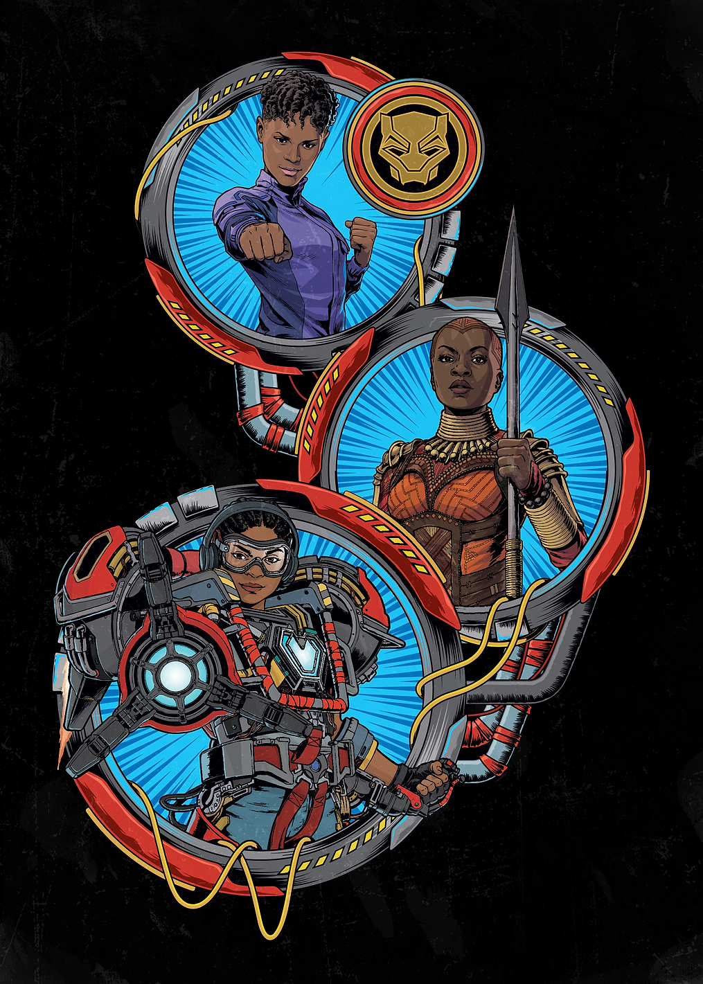 Wakanda women: постер из коллекции Marvel