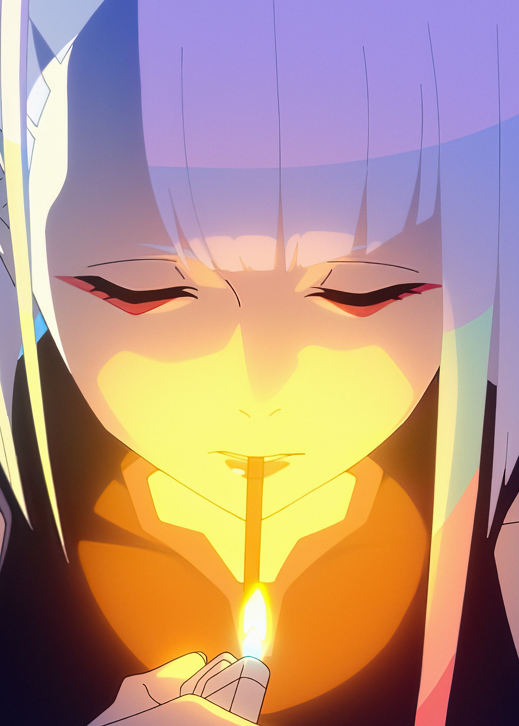 Lucy Smoking: постер из коллекции Cyberpunk 2077