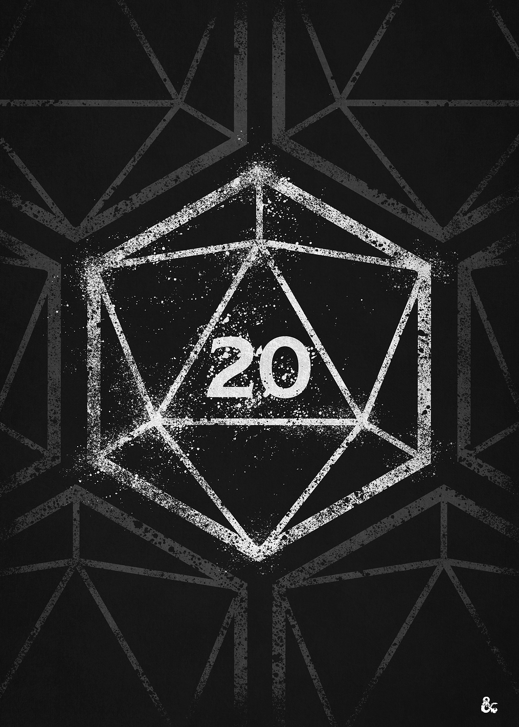 Black and White Die: постер из коллекции Dungeons And Dragons