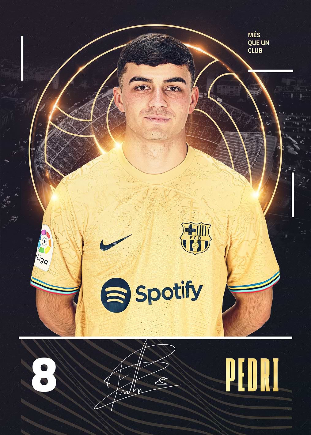 Pedri: постер из коллекции Barça