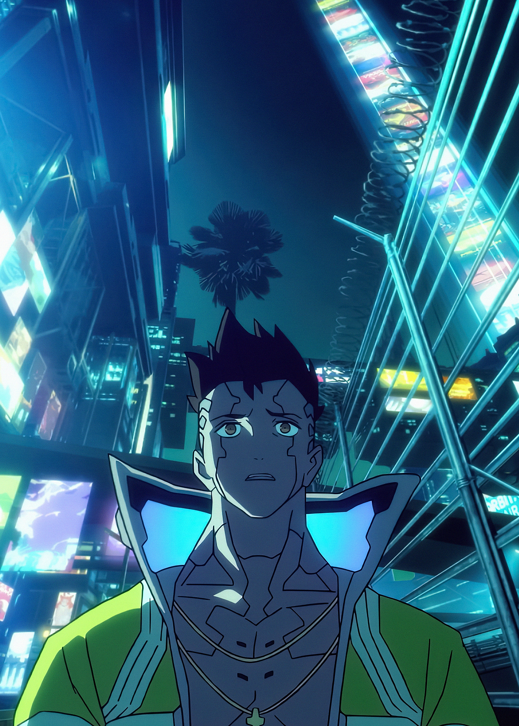 David in Night City: постер из коллекции Cyberpunk 2077