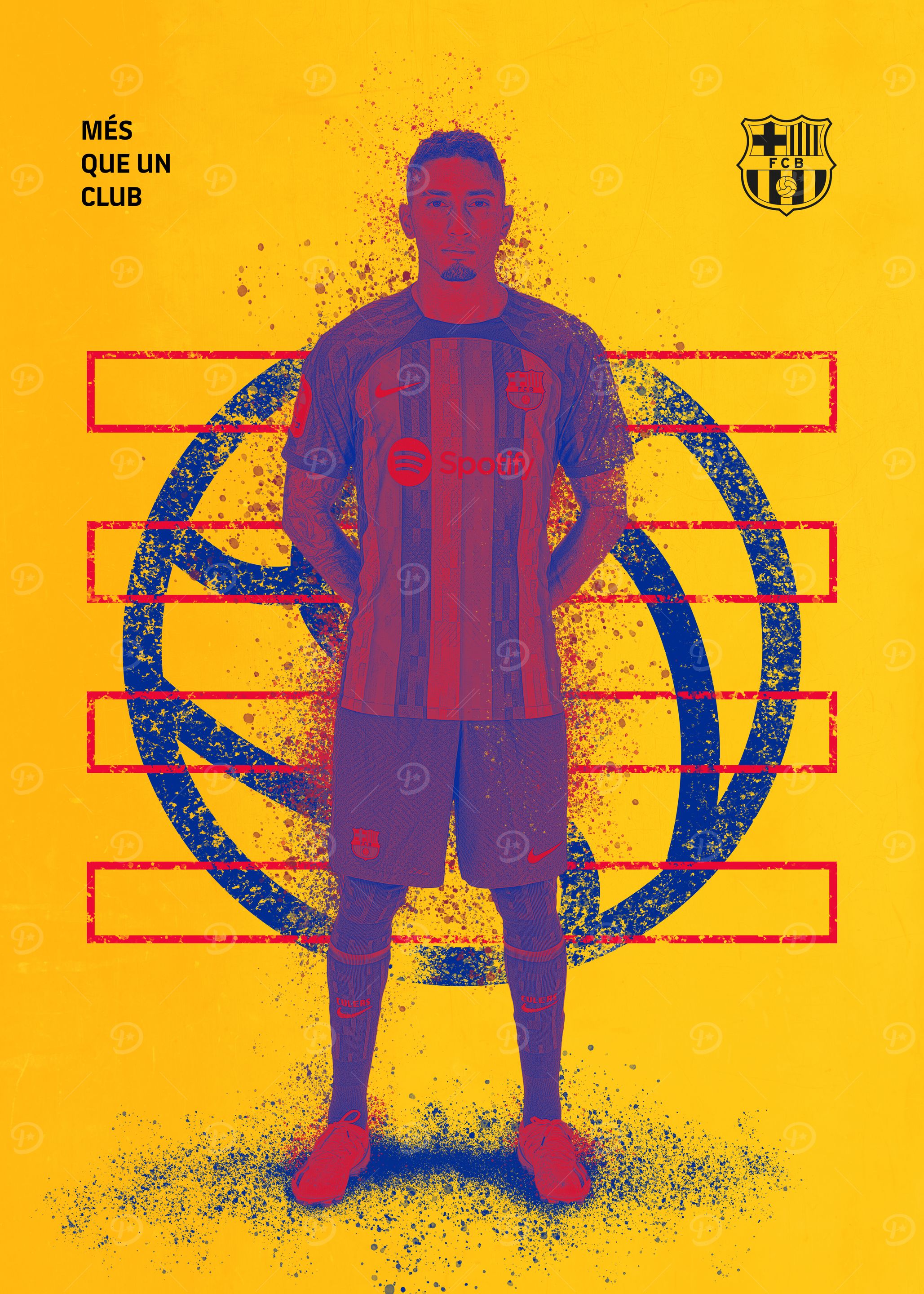 Raphinha: постер из коллекции Barça