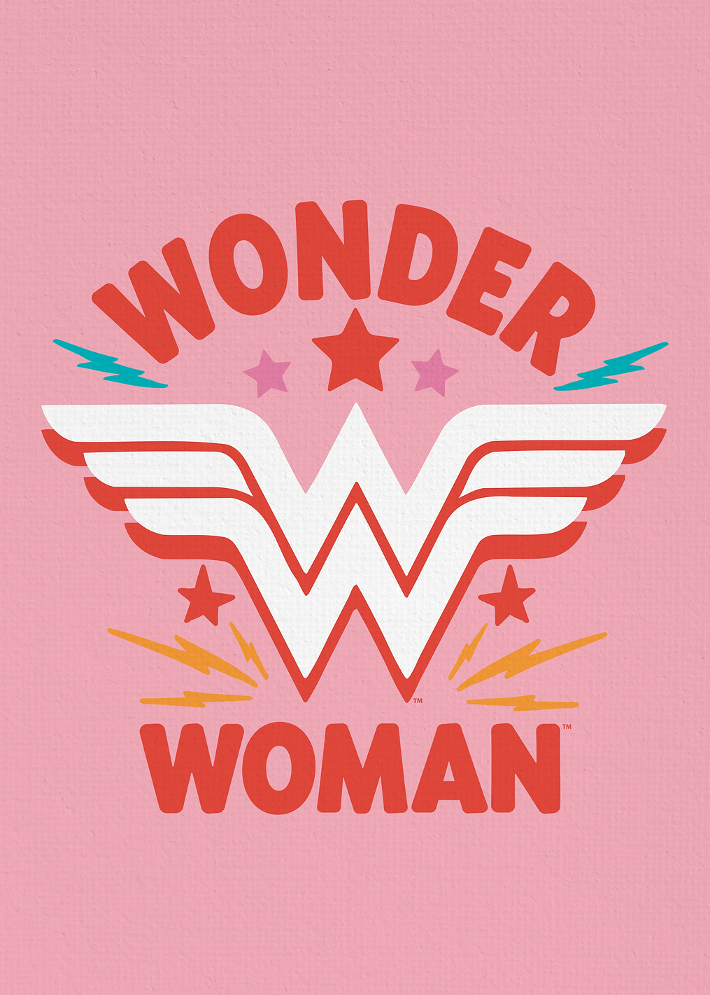 Pink WW Logo: постер из коллекции DC Comics