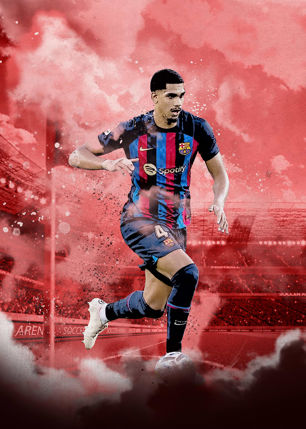 Araujo: постер из коллекции Barça