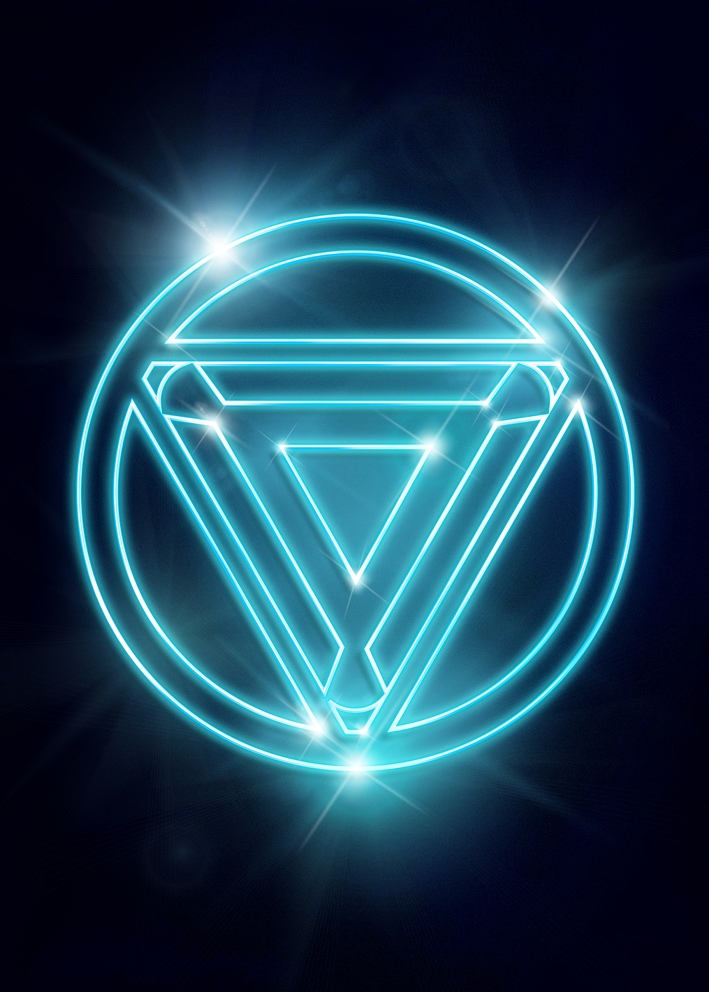 Arc reactor neon: постер из коллекции Marvel