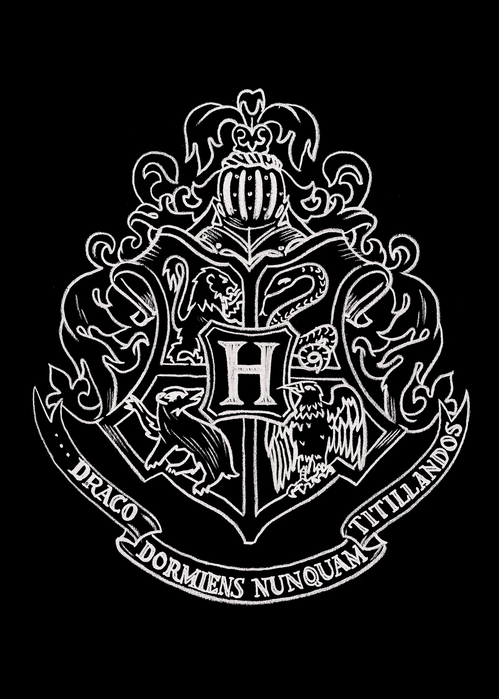 Hogwarts Insignia Black: постер из коллекции Wizarding World