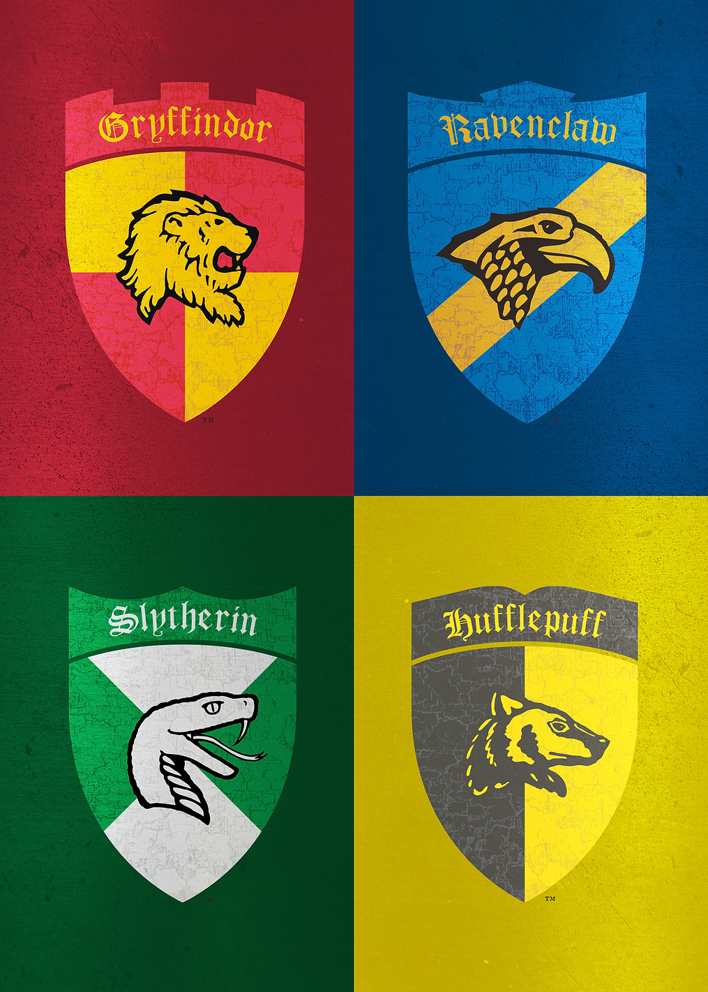 Hogwarts Emblems: постер из коллекции Wizarding World