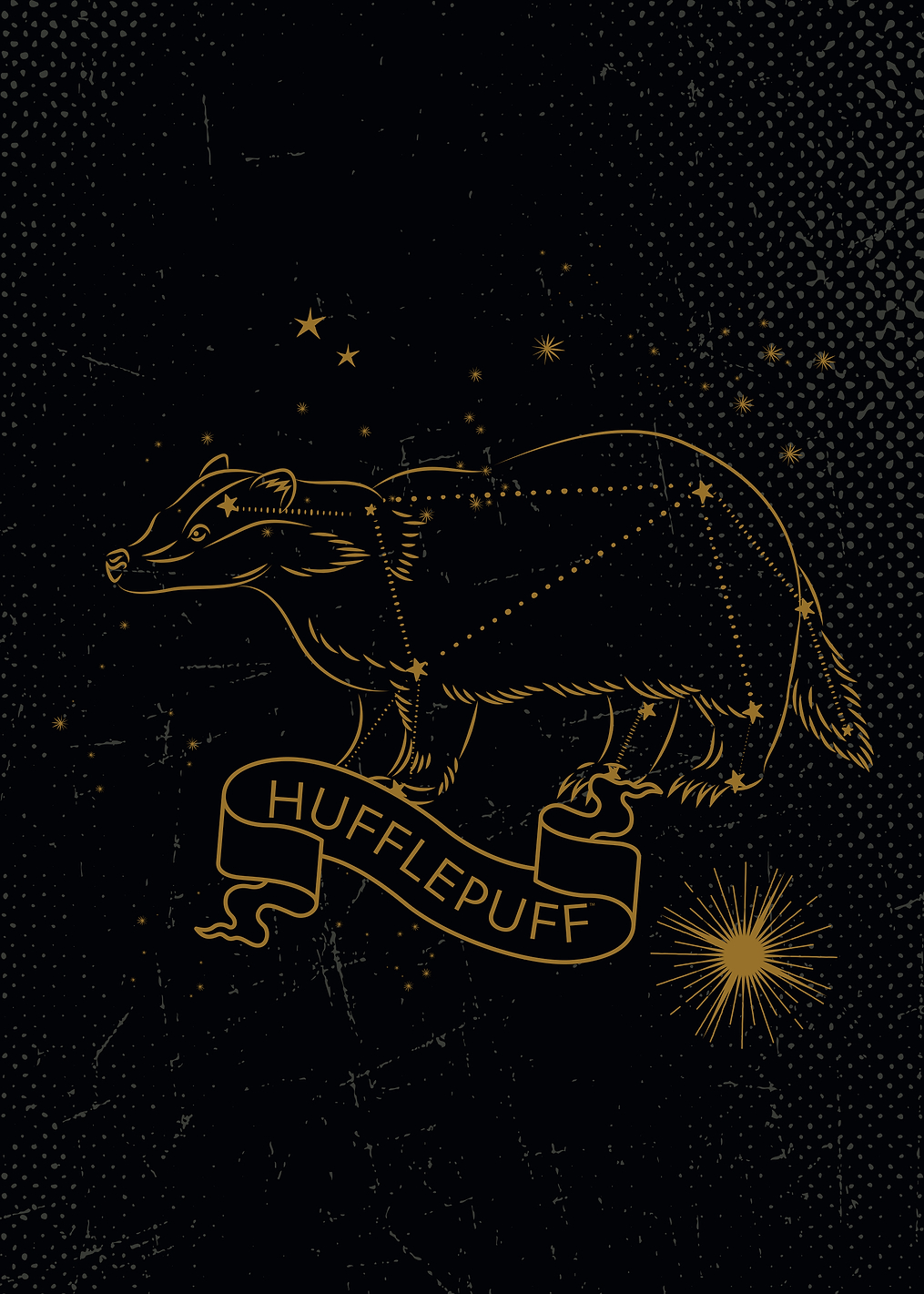 Hufflepuff Stars: постер из коллекции Wizarding World