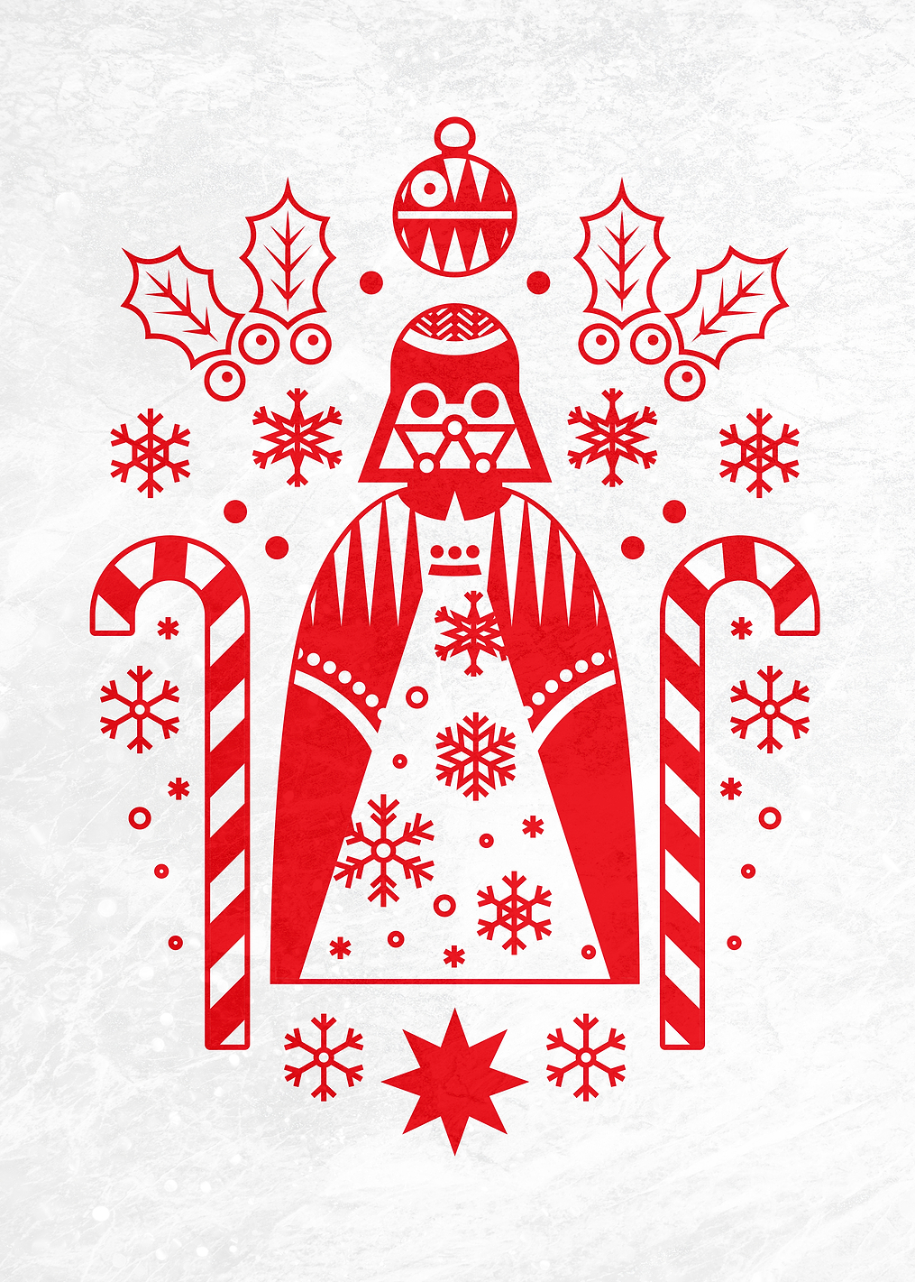 Christmas Darth Vader: постер из коллекции Star Wars