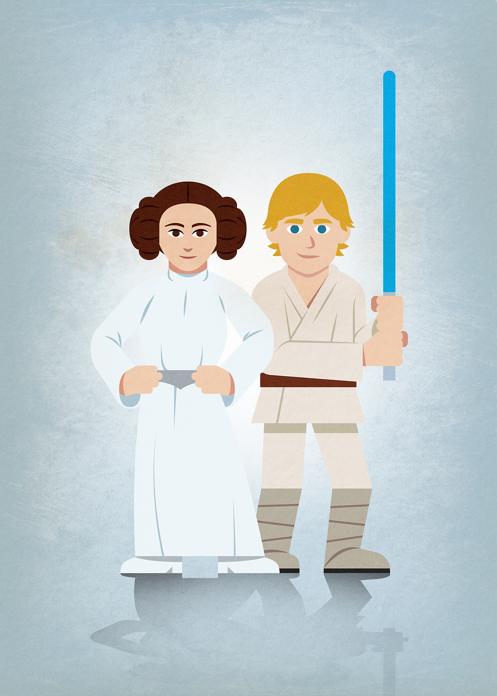 Luke & Leia: постер из коллекции Star Wars