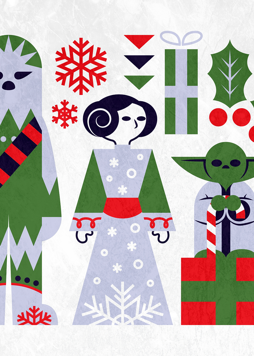 Happy Holidays from Yoda: постер из коллекции Star Wars