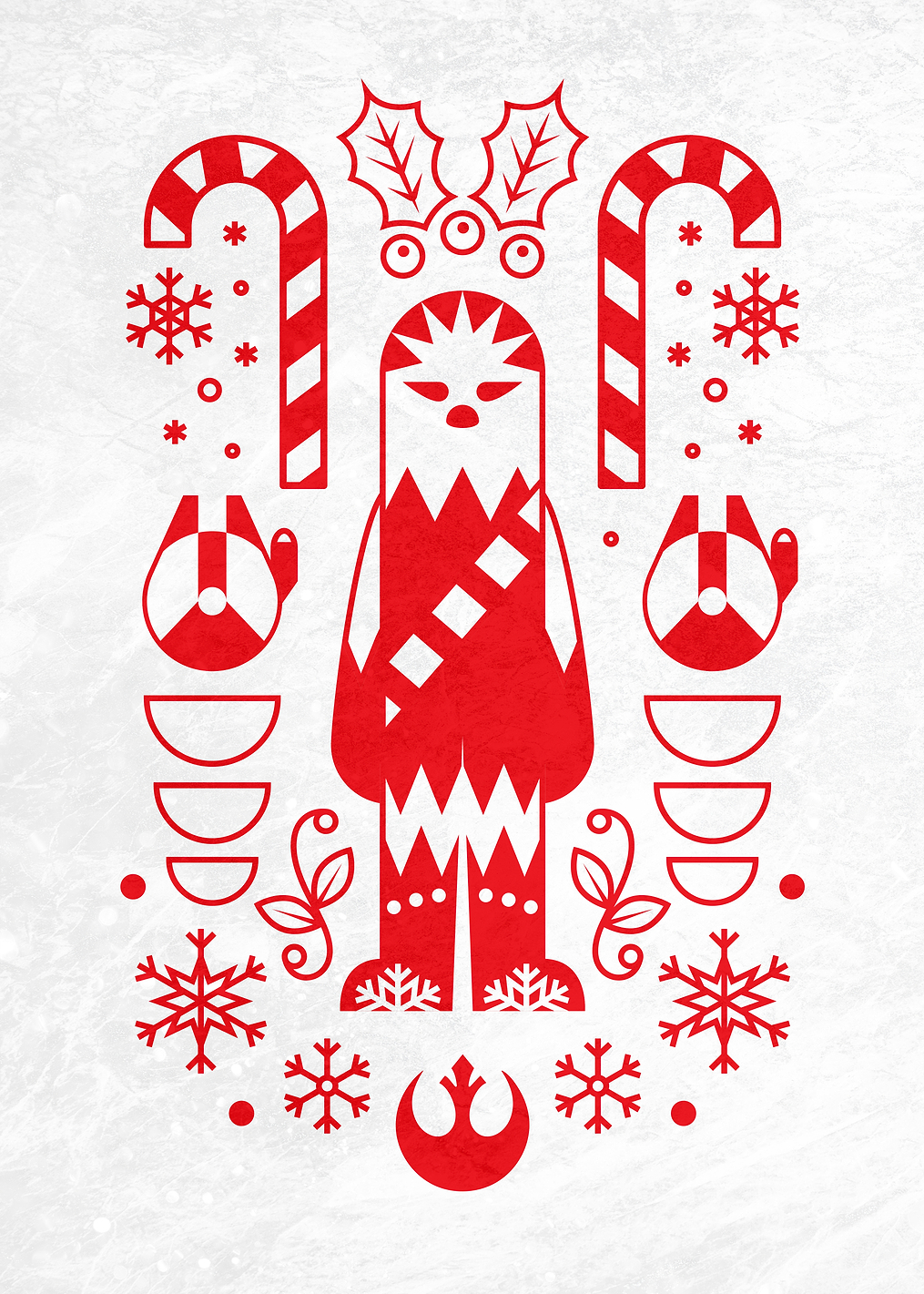 Christmas Chewbacca: постер из коллекции Star Wars