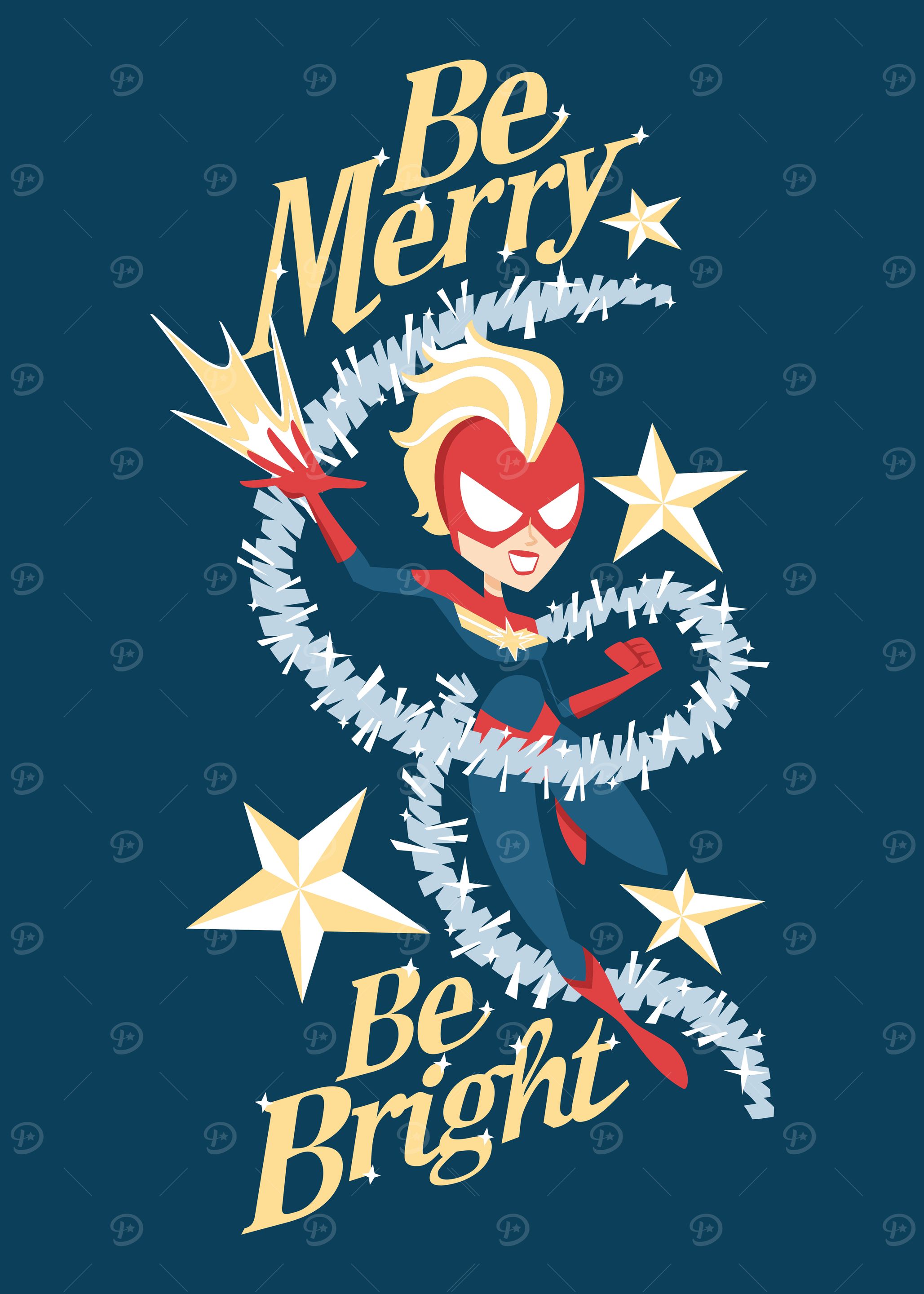 Be Merry Be Bright: постер из коллекции Marvel