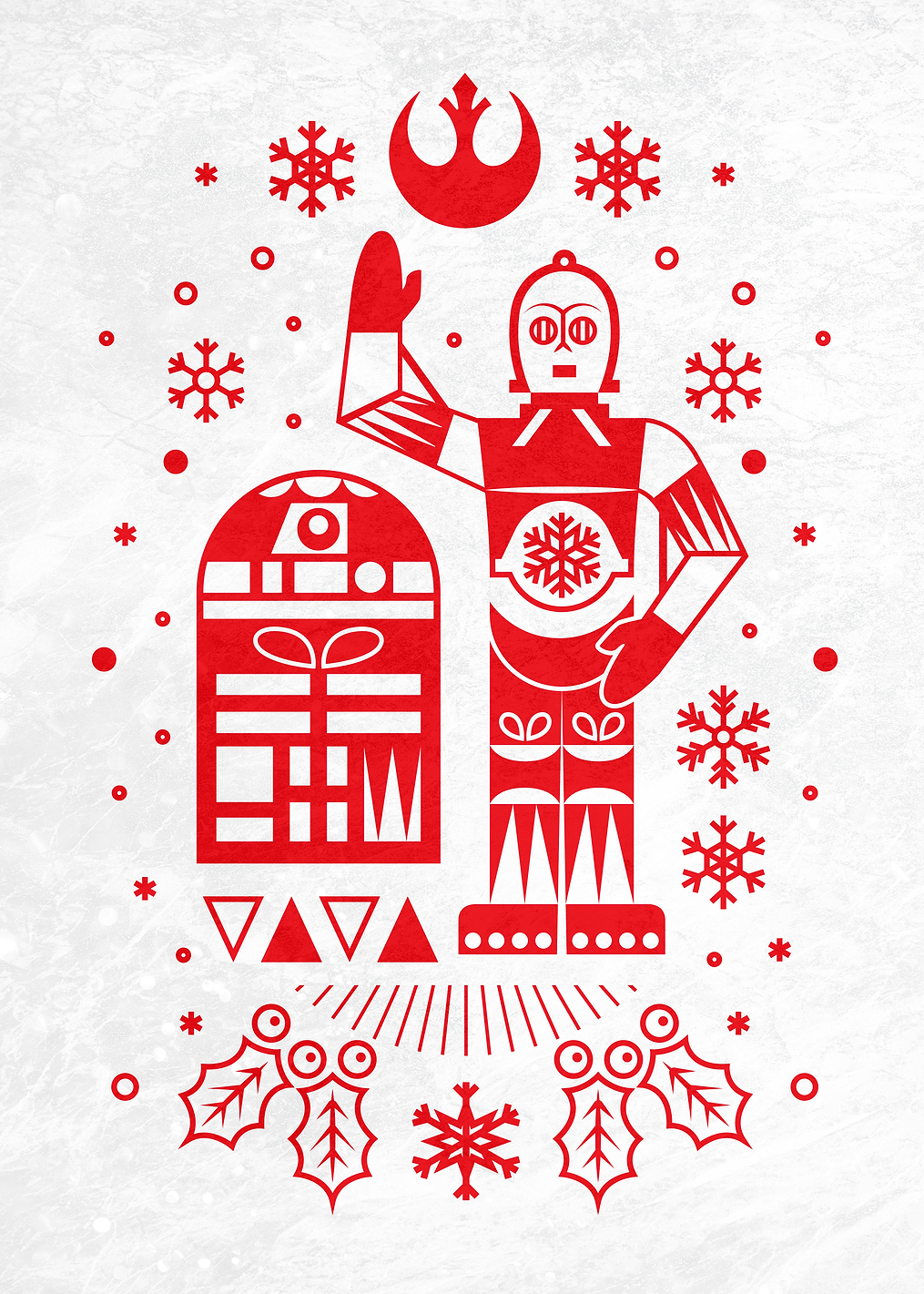 Christmas droids: постер из коллекции Star Wars