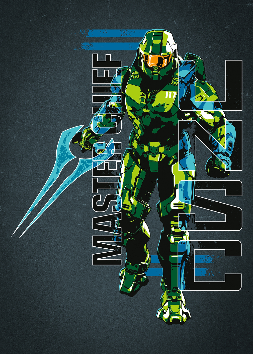 Master Chief UNSC: постер из коллекции HALO Game