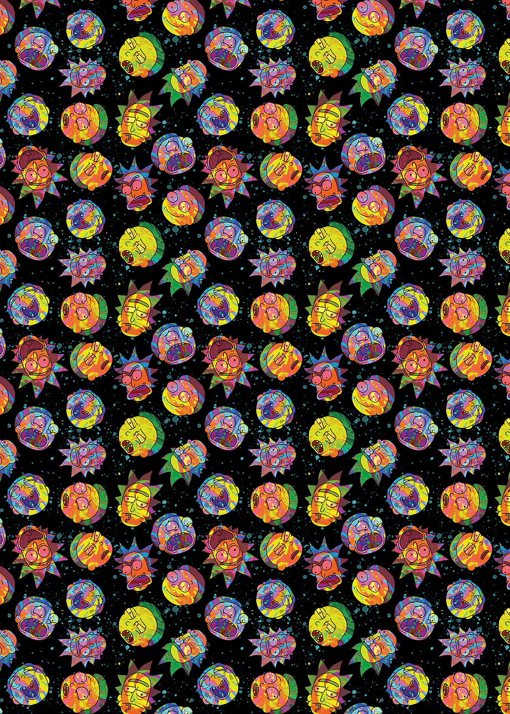 Rick and Morty Pattern: постер из коллекции Rick and Morty