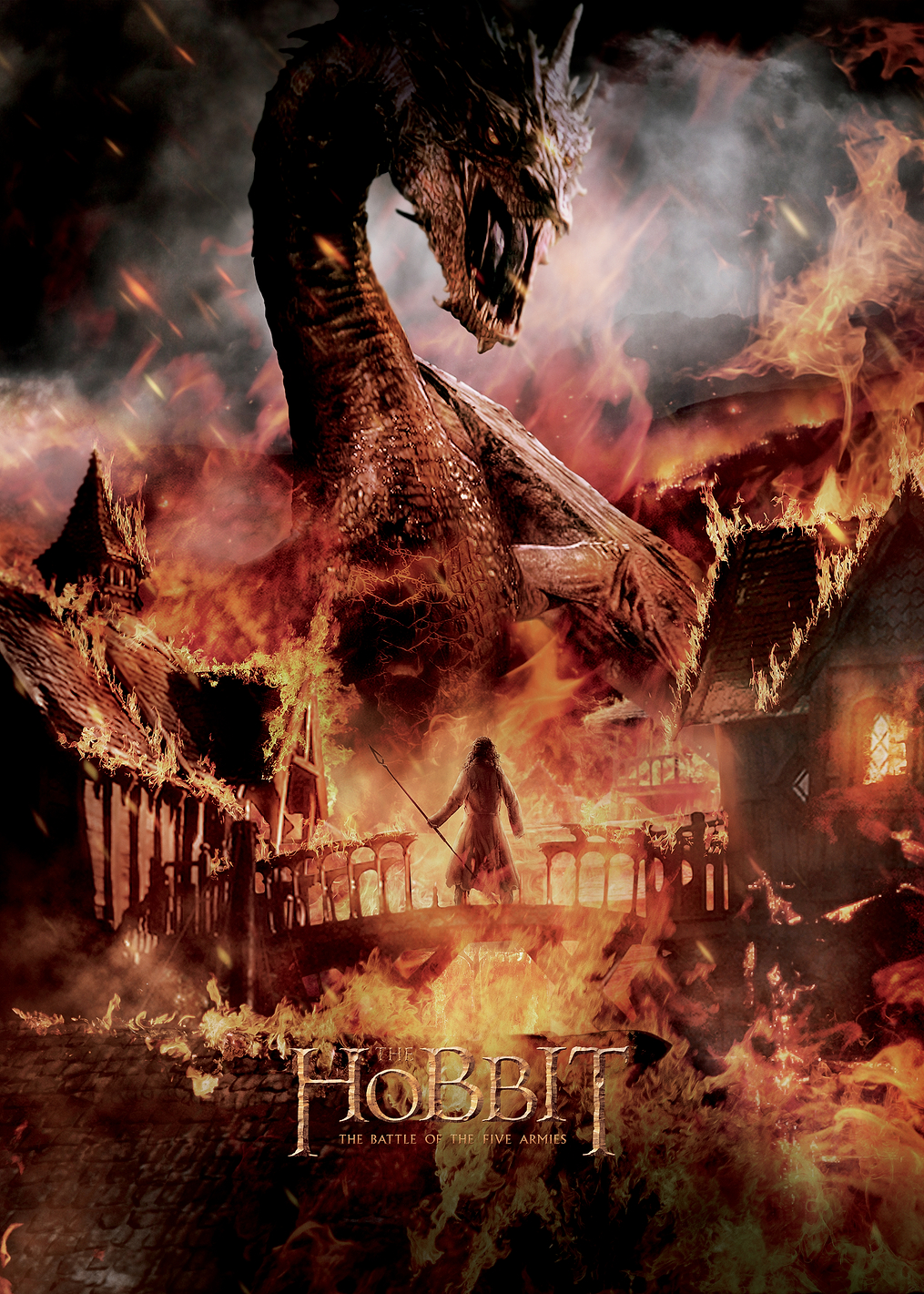 Lake-Town in flames: постер из коллекции Middle-earth