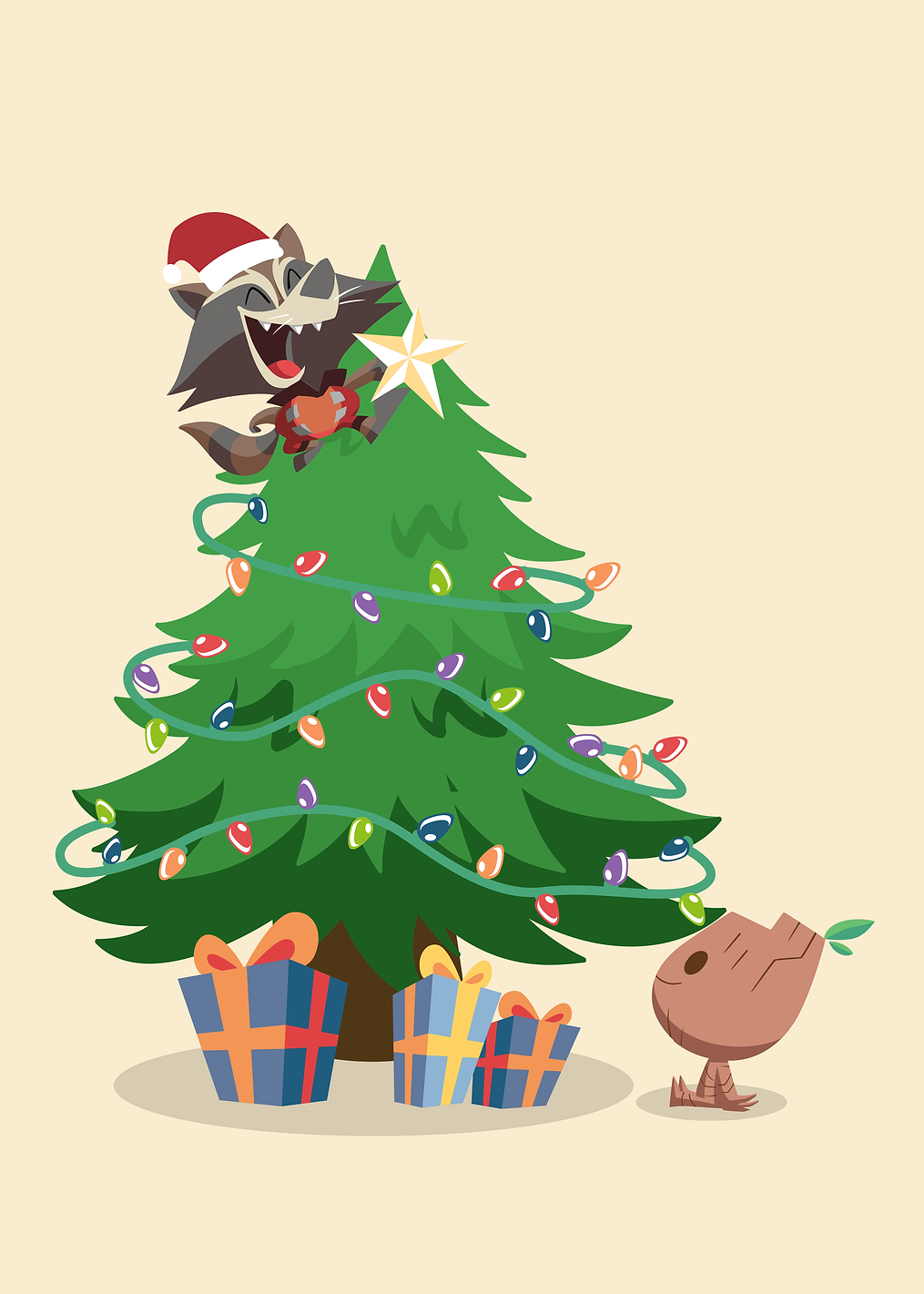 Groot's Christmas Tree: постер из коллекции Marvel