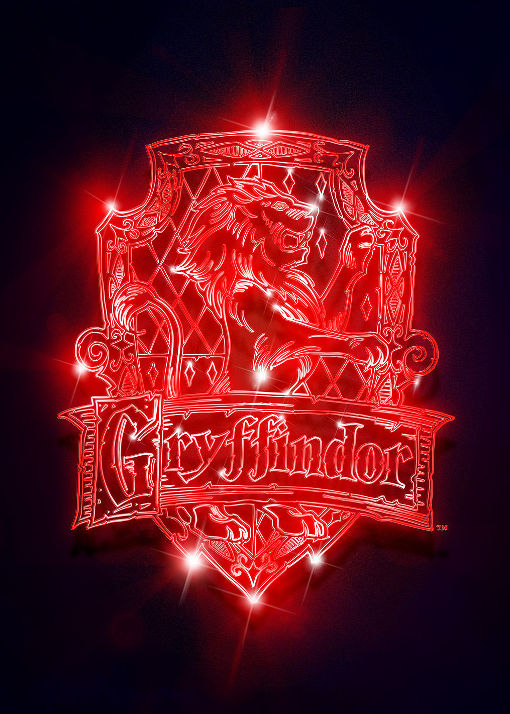 Gryffindor Neon Crest: постер из коллекции Wizarding World