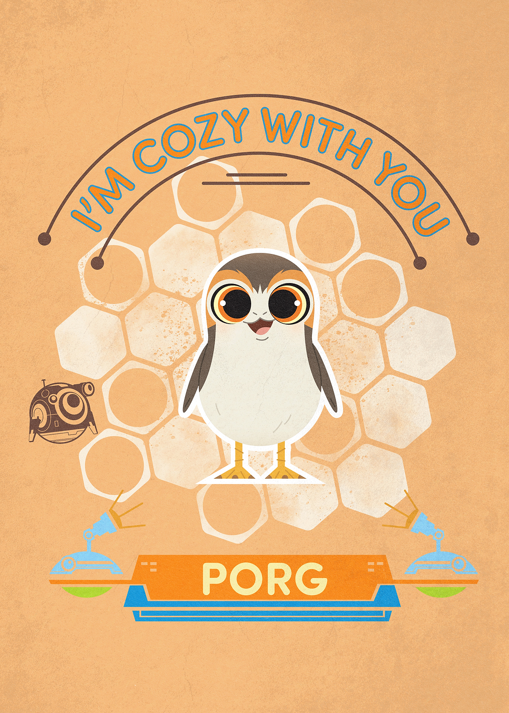 Porg: постер из коллекции Star Wars