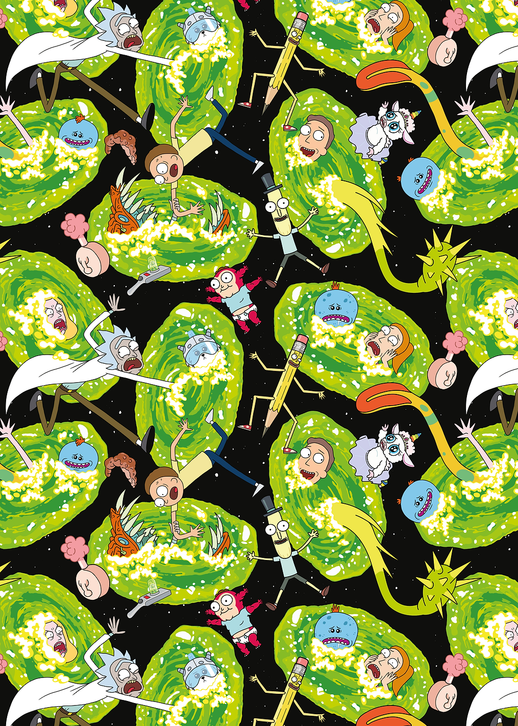 Through the Portals: постер из коллекции Rick and Morty