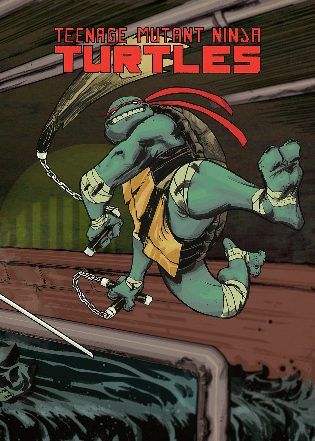 Michelangelo Sewer Cover: постер из коллекции TMNT