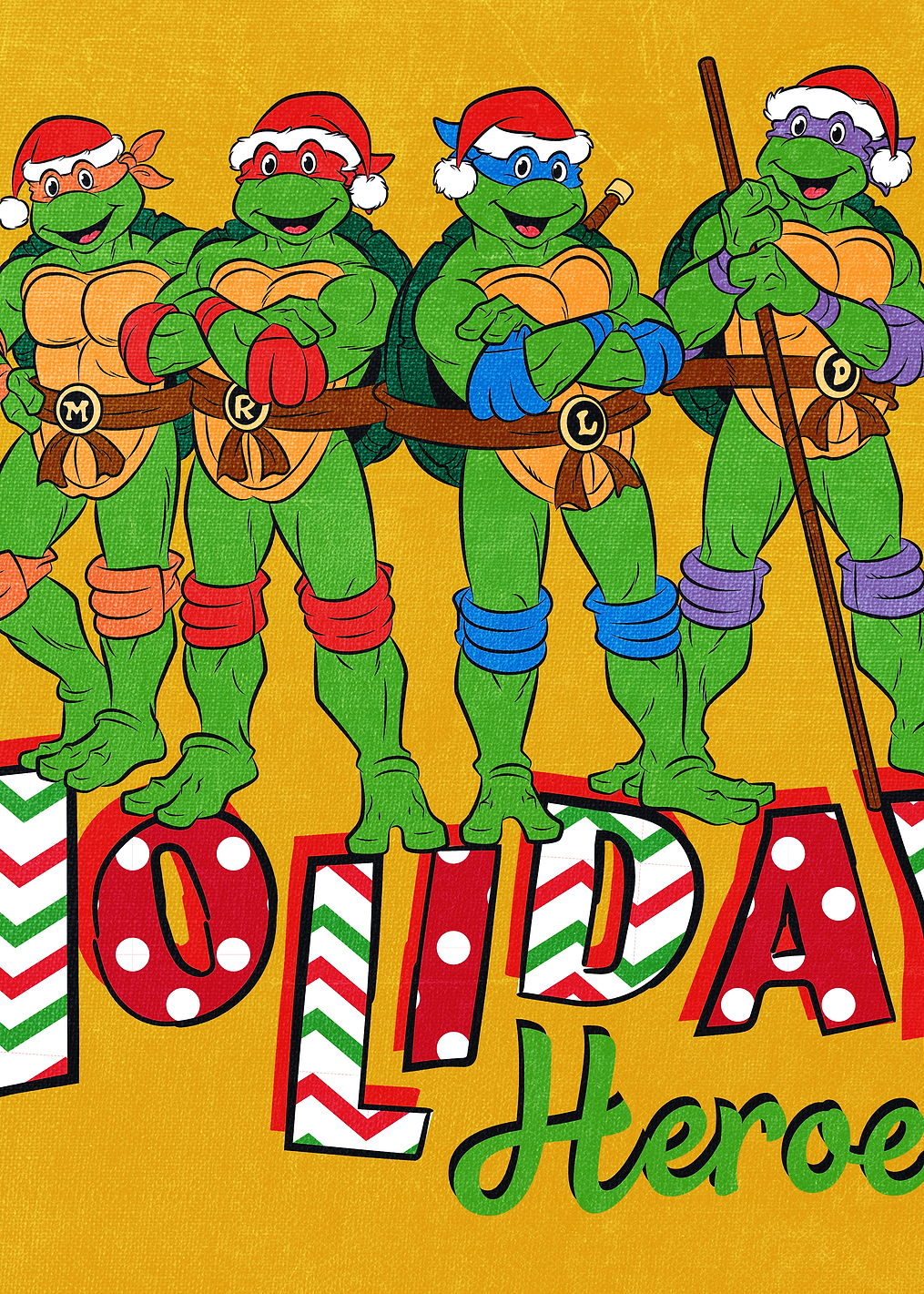 Holiday Heroes: постер из коллекции TMNT