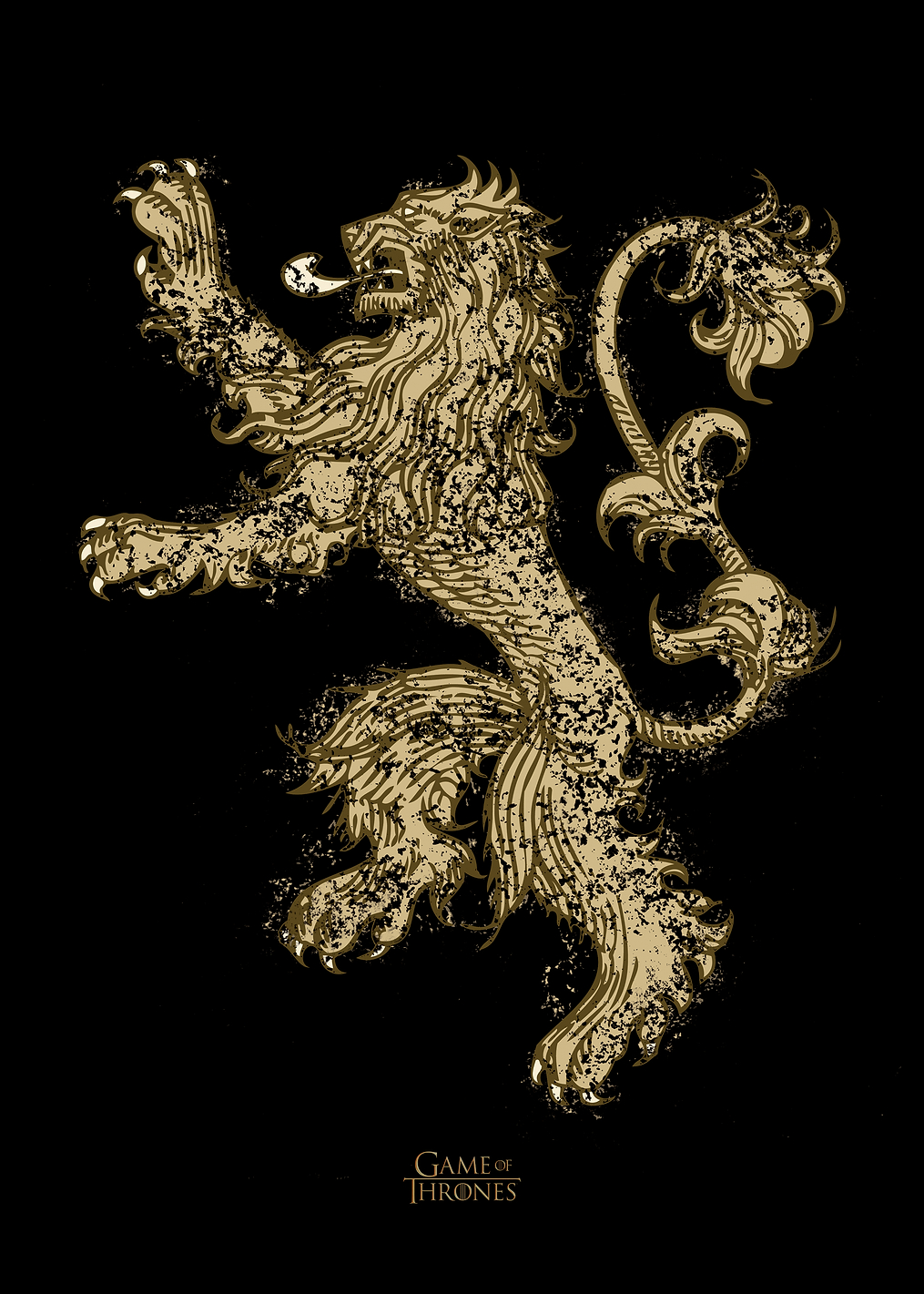 Lannister Black Sigil: постер из коллекции Game of Thrones