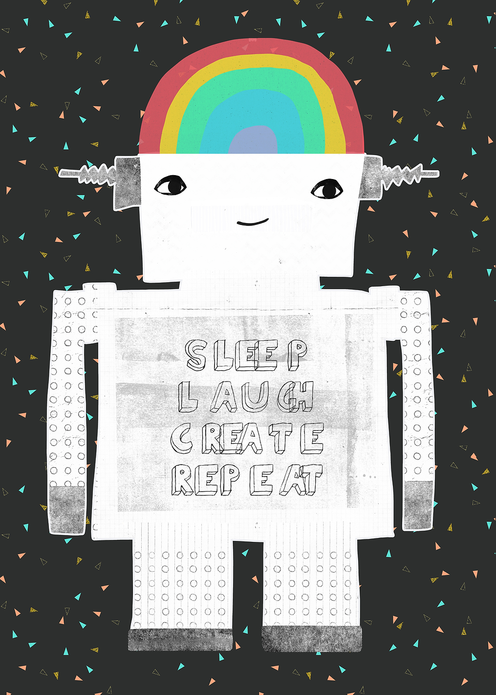 Sleep Laugh Create Repeat: постер из коллекции World Class Photos