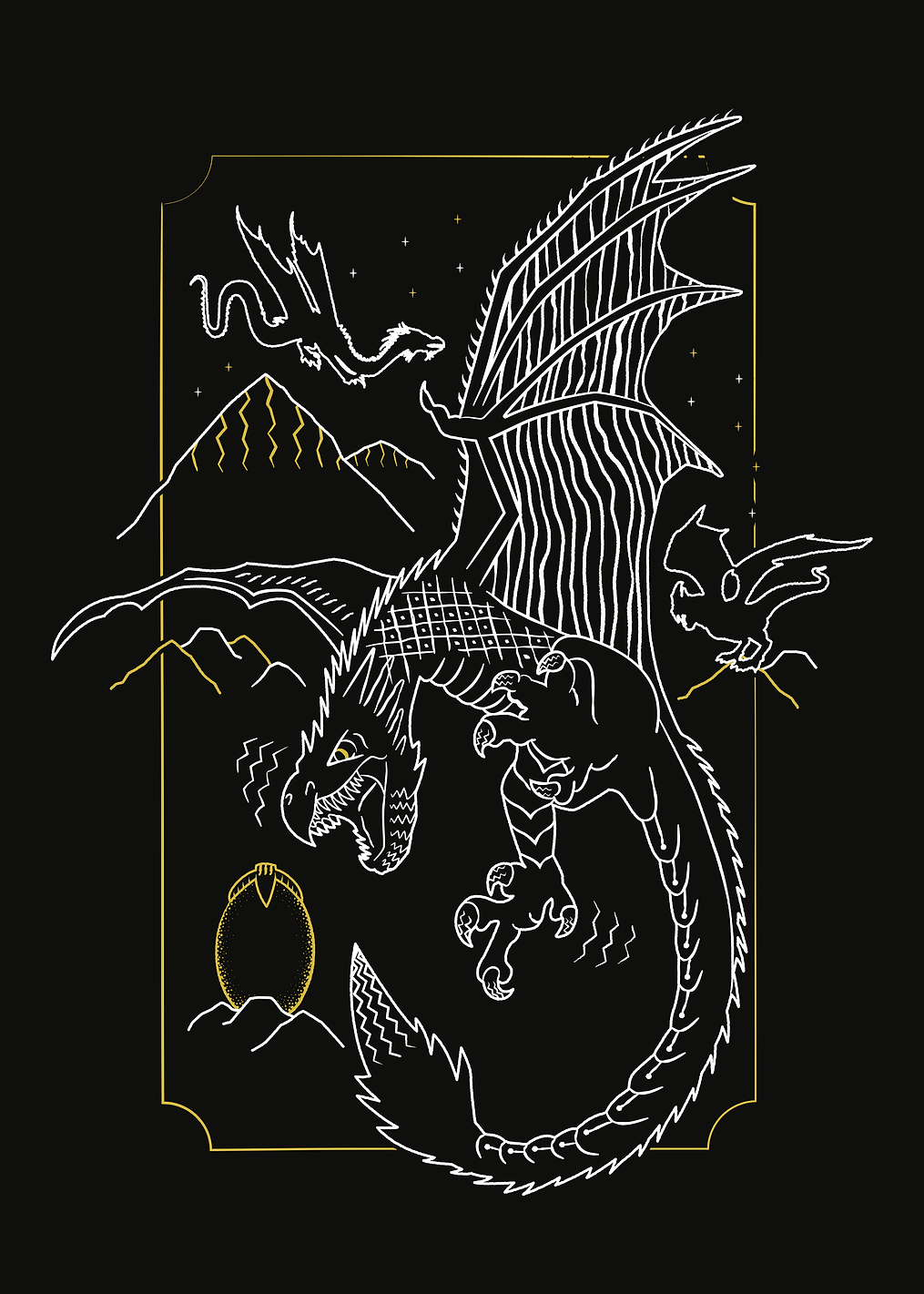 Dragon and dragon egg: постер из коллекции Wizarding World