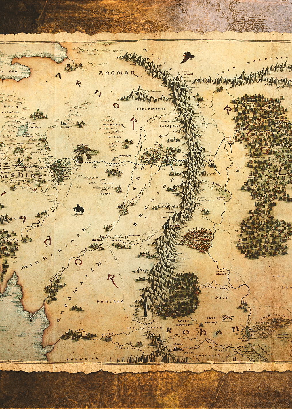 Hobbit Middle-earth Map: постер из коллекции Middle-earth