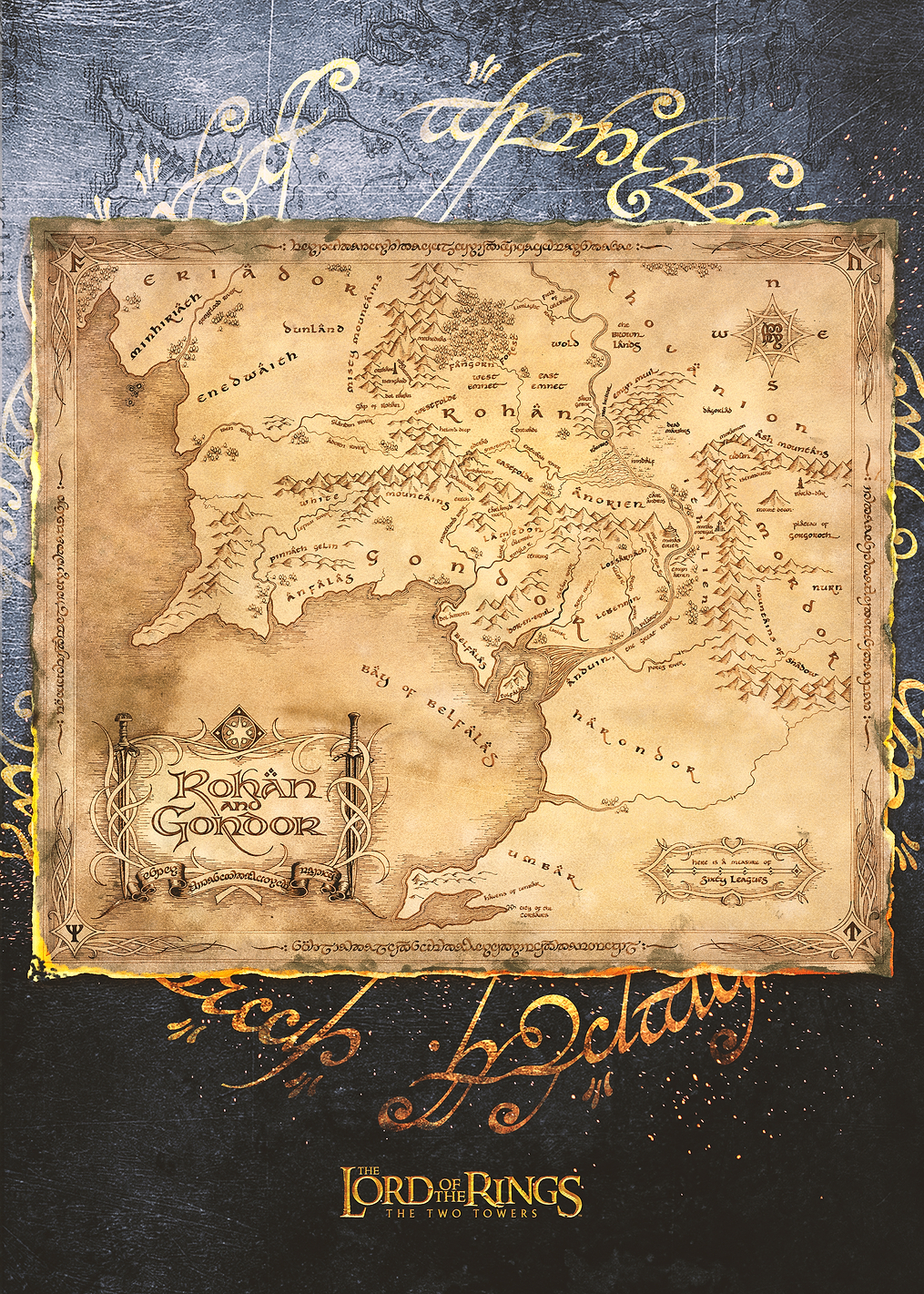 Rohan and Gondor Map / PLATINA